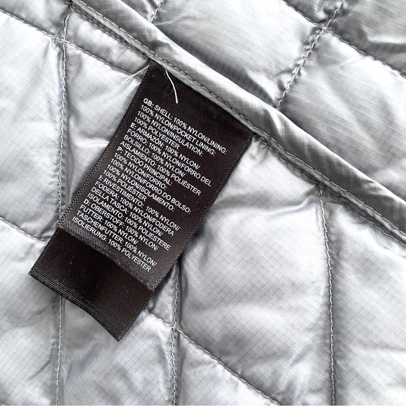 The North Face Thermoball Trekker Puffer Jacket Gray Blue Zip Up - Picture 7 of 12